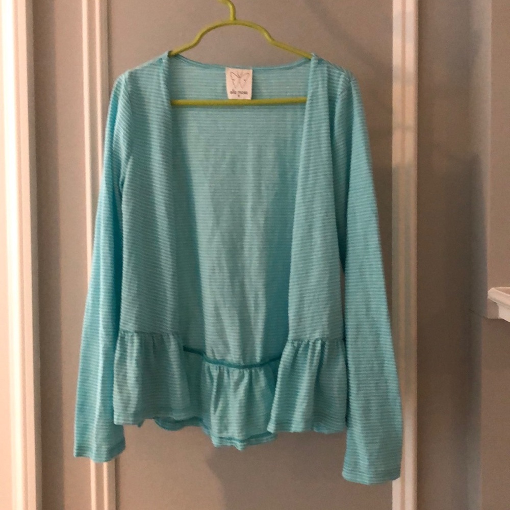 Ella Moss girls long sleeve open cardigan size 10
